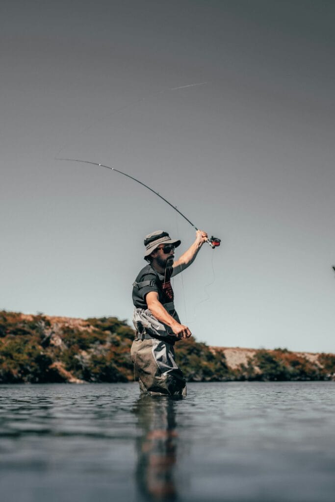 Baitcasting reel setup for bass fishing
